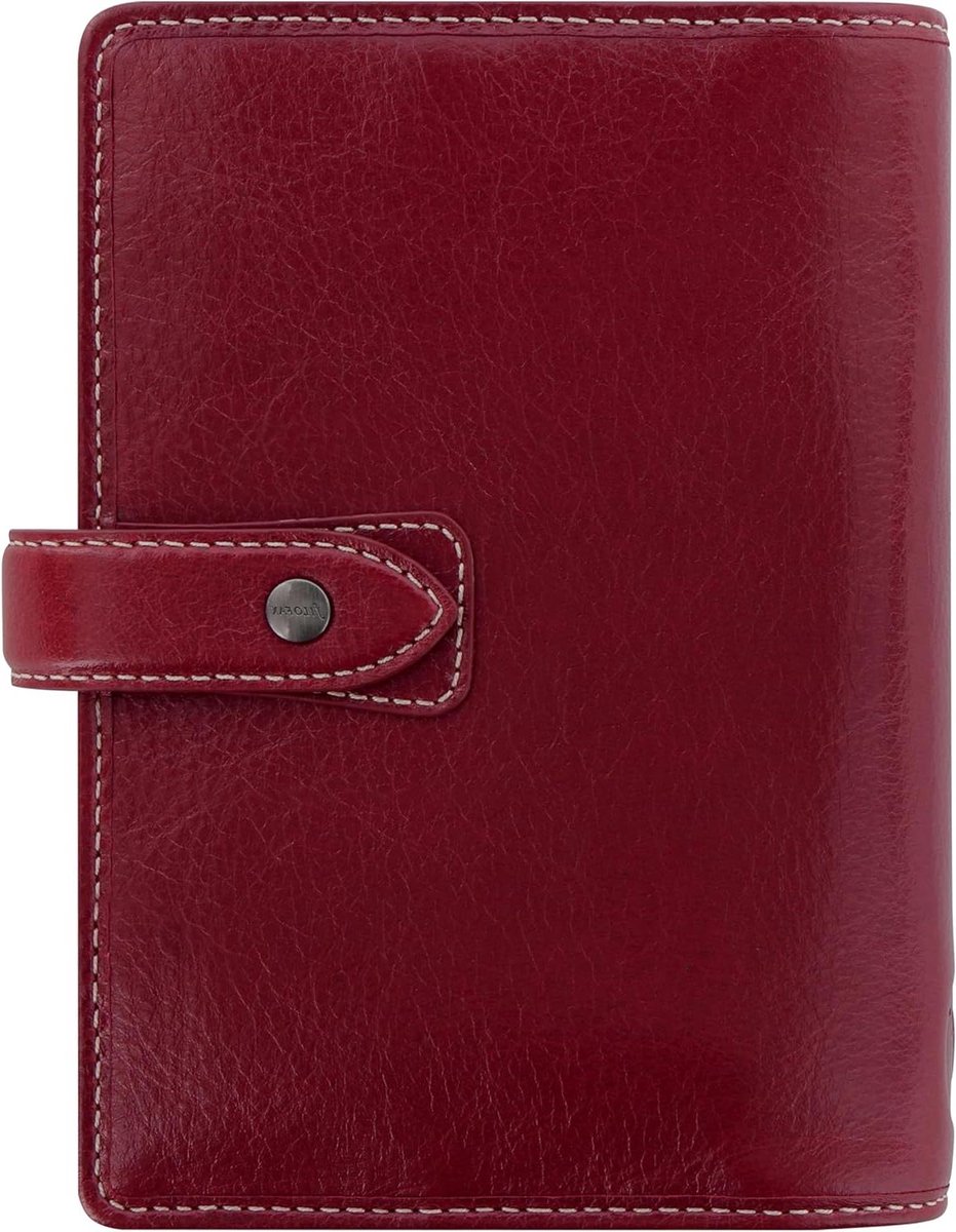 Filofax Organizer Malden - Agenda Planner - Afspraken Plannen - Zacht Buffelleer Vintage - Personal Formaat - Bordeaux