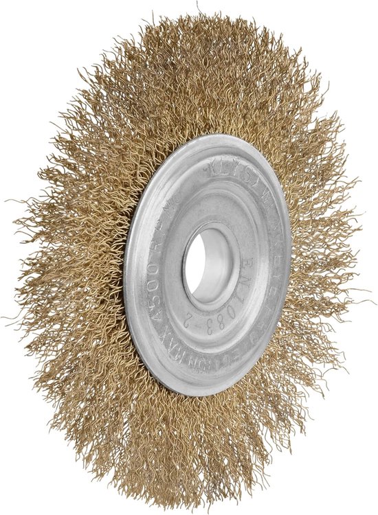 Vervangende draadborstel - Voegenreiniger accessoire - Onkruid verwijderen - Robuuste metalen borstel - 1 stuk - Goud — afbeelding 2