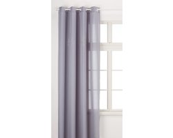 Gordijn Stof - Raambekleding Paneel - Interieur Decoratie - Kristallen Ornamenten - 140 x 250 cm - Grijs