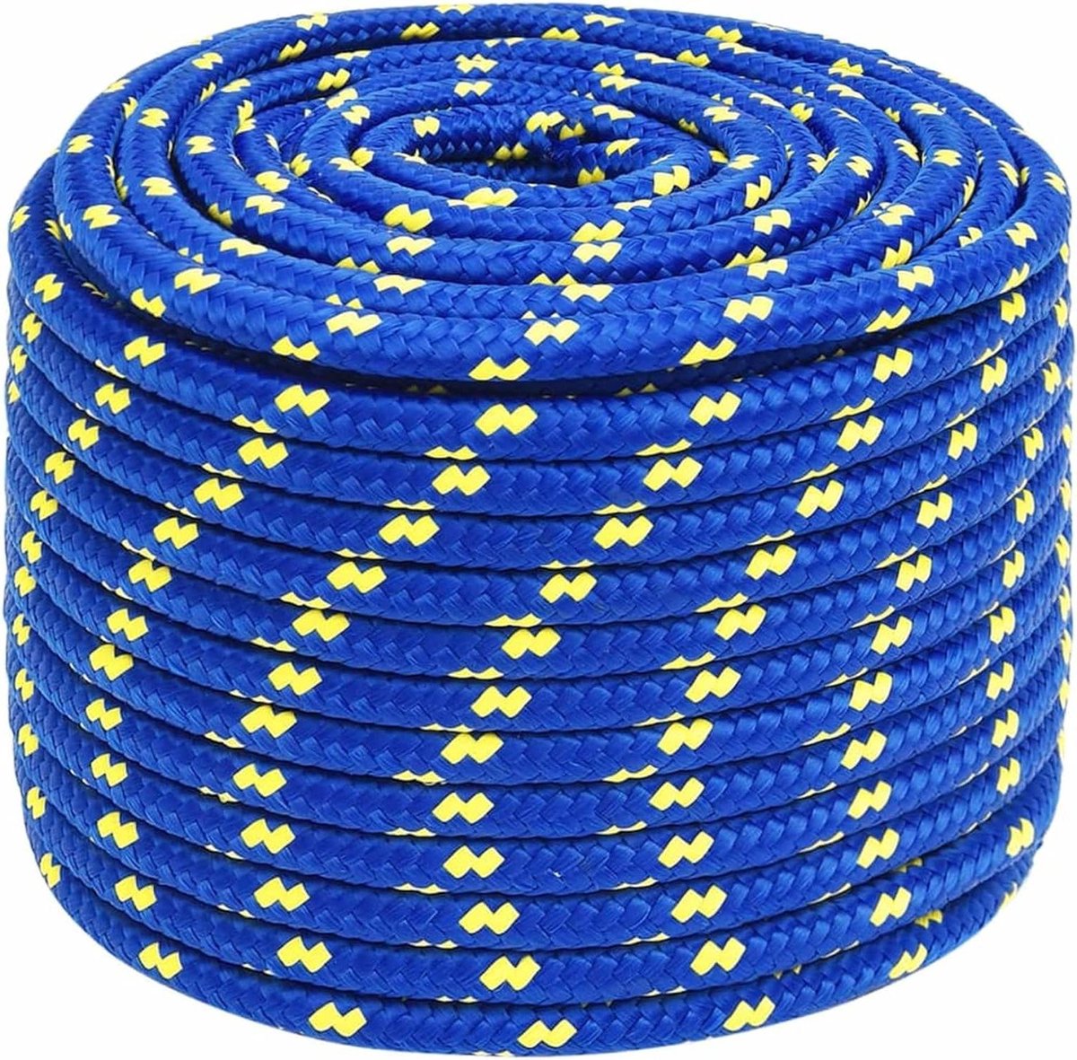 Boottouw - Ankerlijn Vlechtlijn - Watersport Gebruik - Weerbestendig Materiaal - 12 mm x 25 m - Blauw