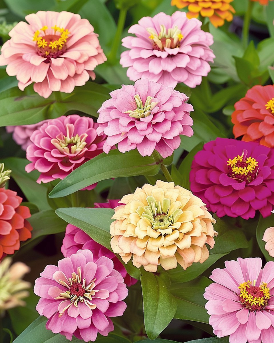 2 sets - Zinnia Zaden Thumbelina Laag Gemengd Zinnia Elegans Eenjarig