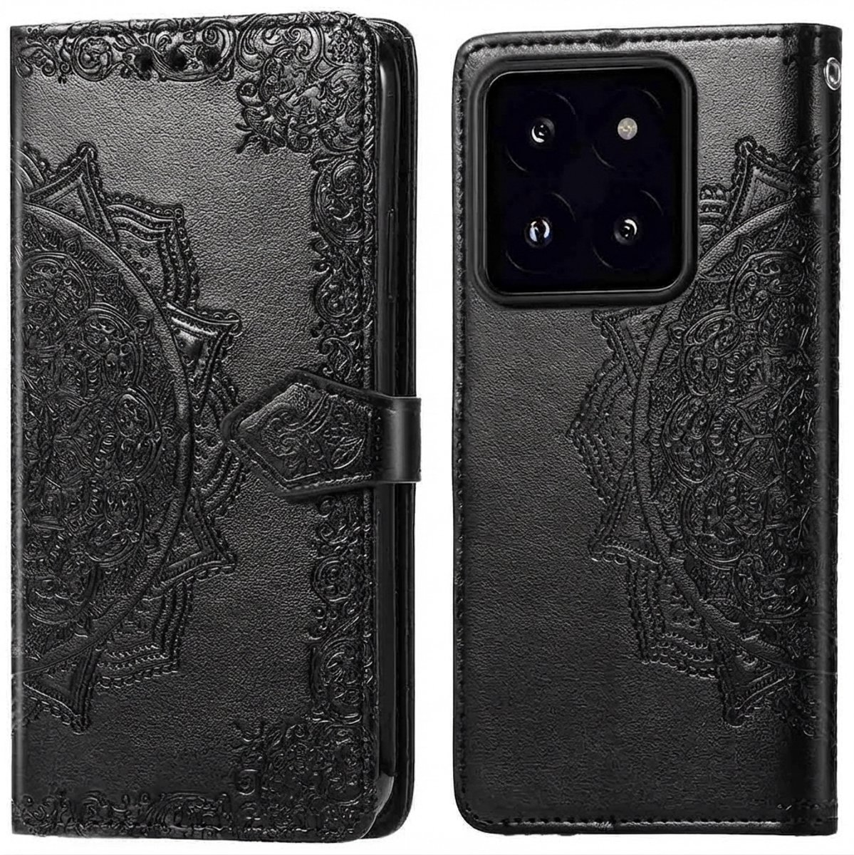 imoshion Hoesje - Geschikt voor Xiaomi 14T - Mandala Bookcase - Zwart