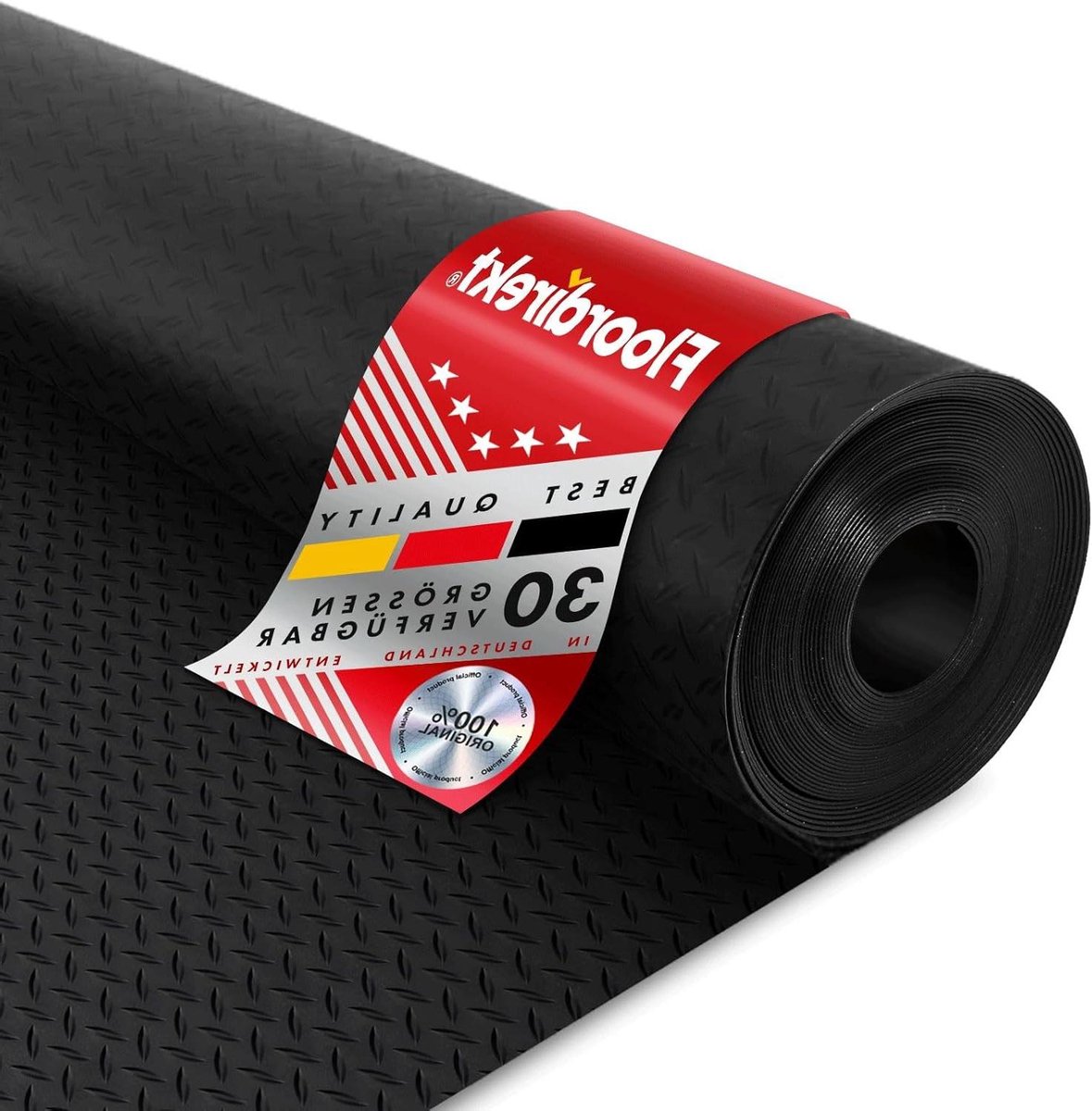 Rubberen Vloerplaat - Antislip Mat - Industrieel Gebruik - Geribbelde Structuur - 150x200cm - Zwart