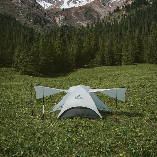 Star River™ UL 2-Persoons Ultralichte Backpacktent - 3-Seizoenen - Inclusief Footprint - Waterproof - Lichtgewicht Trekking Tent van Merkloos — afbeelding 4