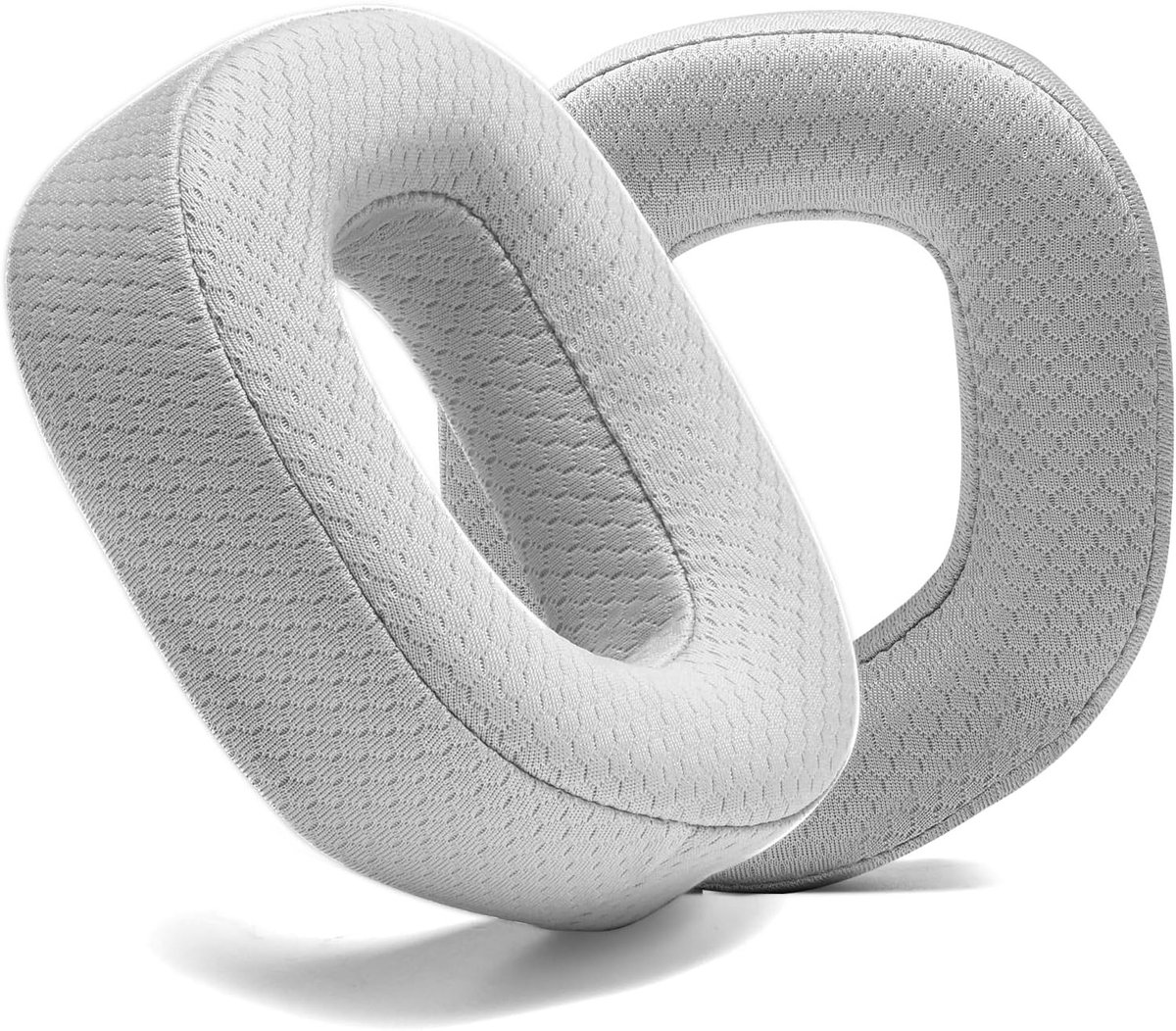 Vervangende Oorkussens van PU Leer voor Gaming Headsets, Geschikt voor HS80 MAX en HS80 RGB, Comfortabele Geheugenfoam (Mesh Grijs)