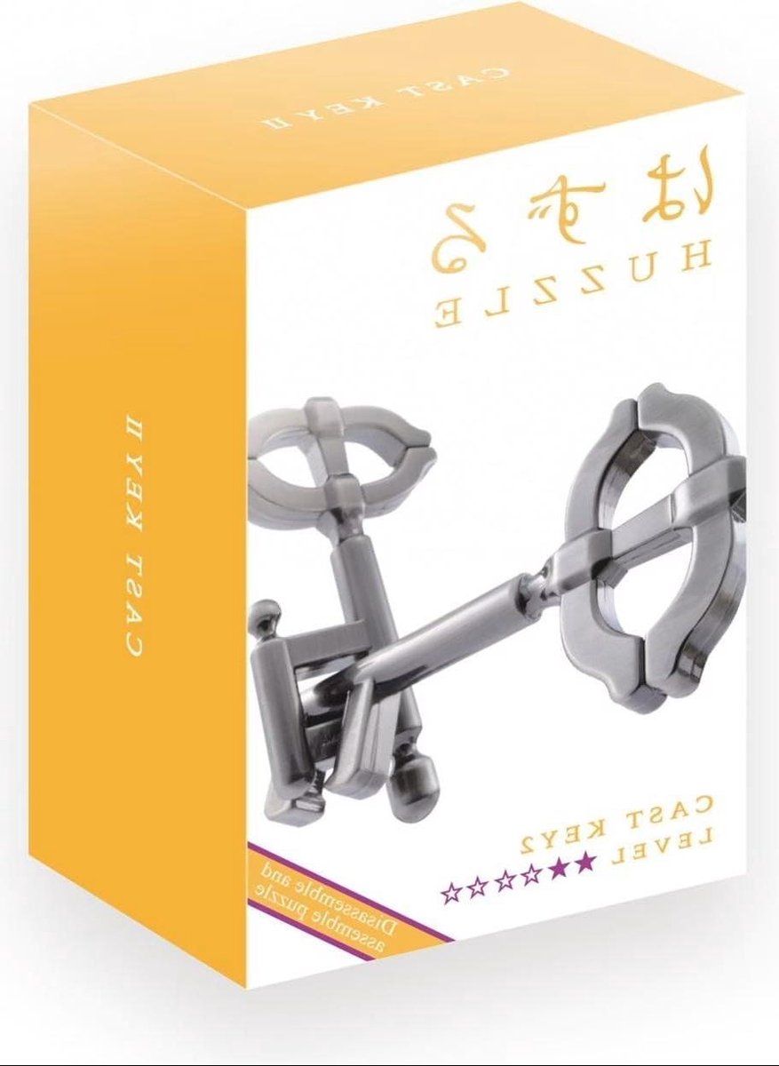 Metalen Puzzel - Hersenkraker - Logica Testen - Ontrafel Ontwerp - Niveau 2 - Brons