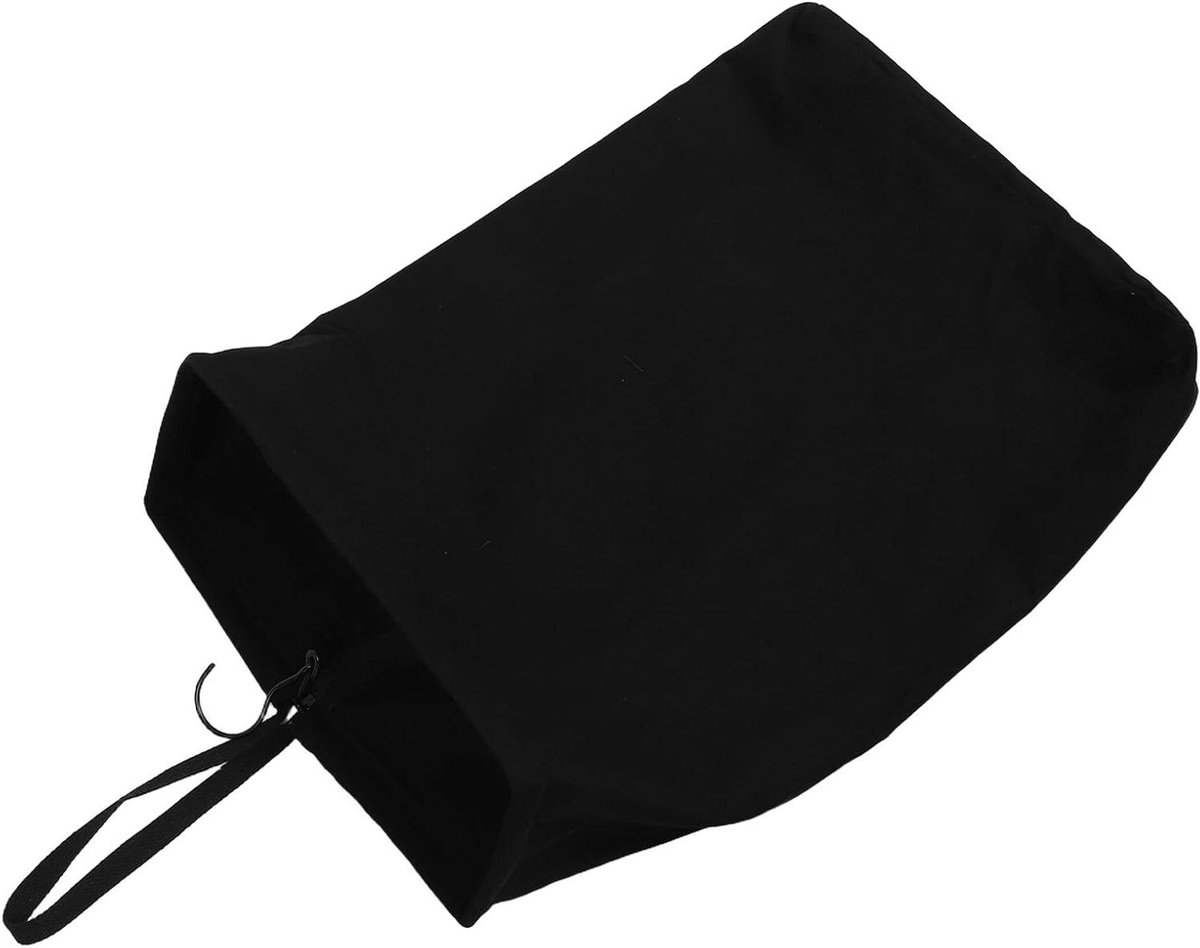 Draaibare Waszak Wasmand met Lus Ruimte Besparen Afneembare Binnenzak 68 x 41 x 15 cm Zwart