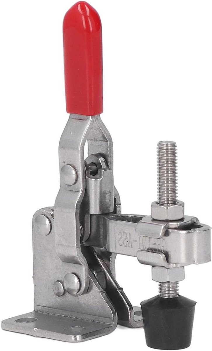 Spanklem roestvrijstaal - Snelspanner werkbank - Lassen houtbewerking - 70 kg klemkracht - 8.99 x 6.99 cm - Zilverkleurig