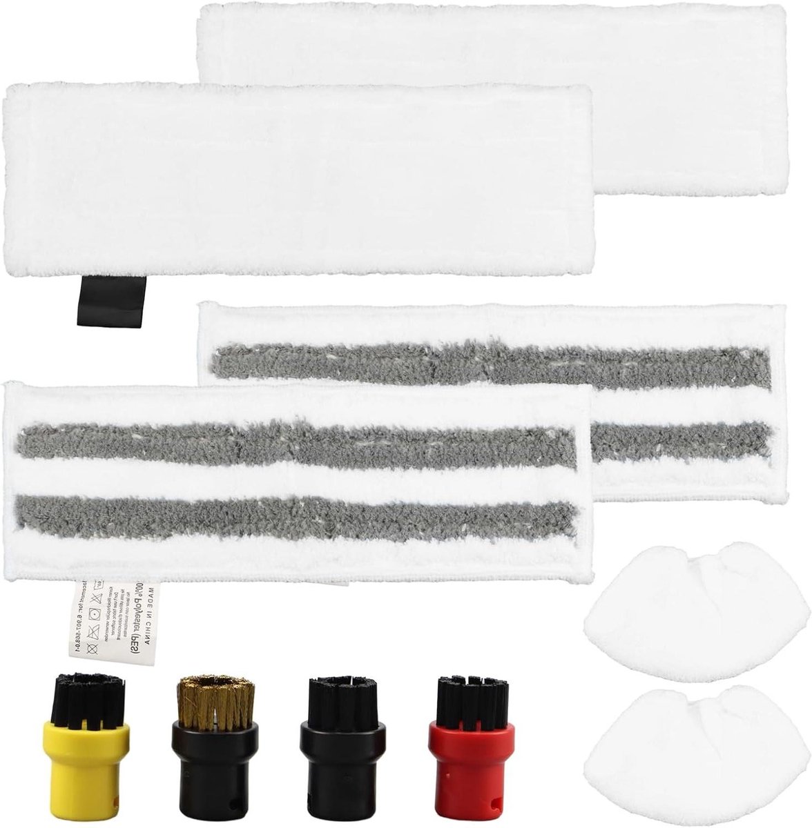 Microvezel Stoomreiniger Doeken - Stoomreiniger Accessoires - Huis Reinigen - Herbruikbaar Materiaal - Set van 10 - Wit