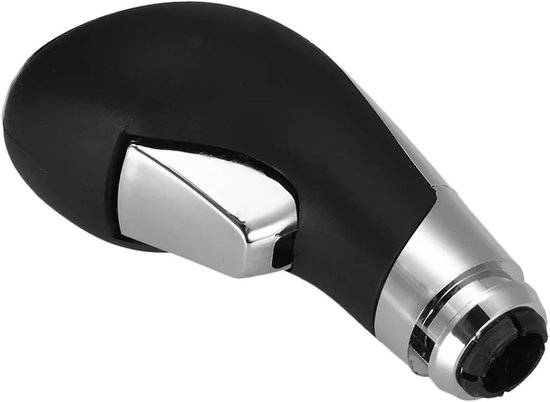 Versnellingspookknop - Schakelpook Hoofd - Auto Rijervaring - Ergonomisch R-ontwerp - Standaard Maat - Zwart Zilver — afbeelding 4