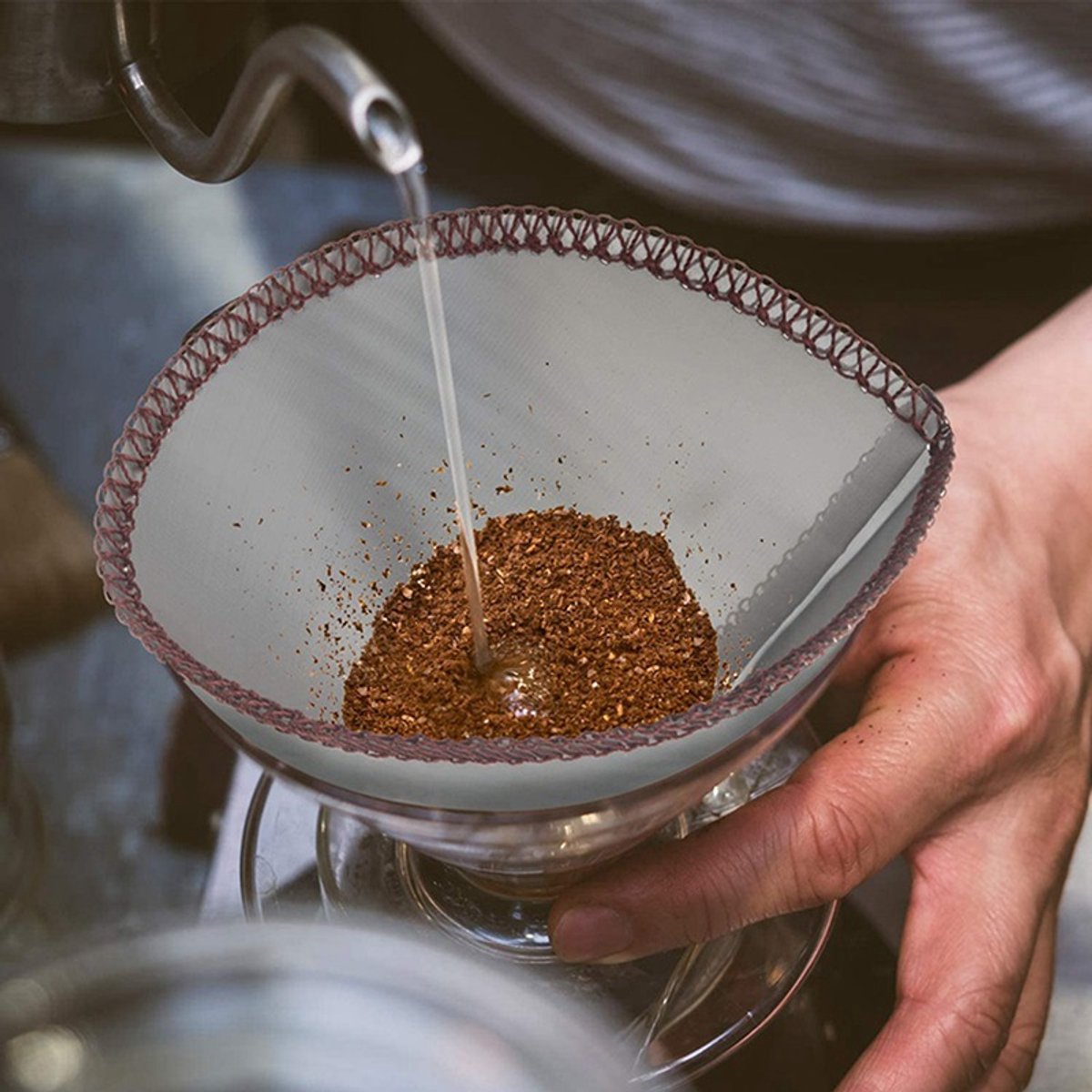 Set van 3 herbruikbare koffiefilters van roestvrij staal, draagbaar, gemakkelijk te reinigen, duurzaam, papervrij voor pour-over koffie — cadeau in Kookcadeaus - foto 5