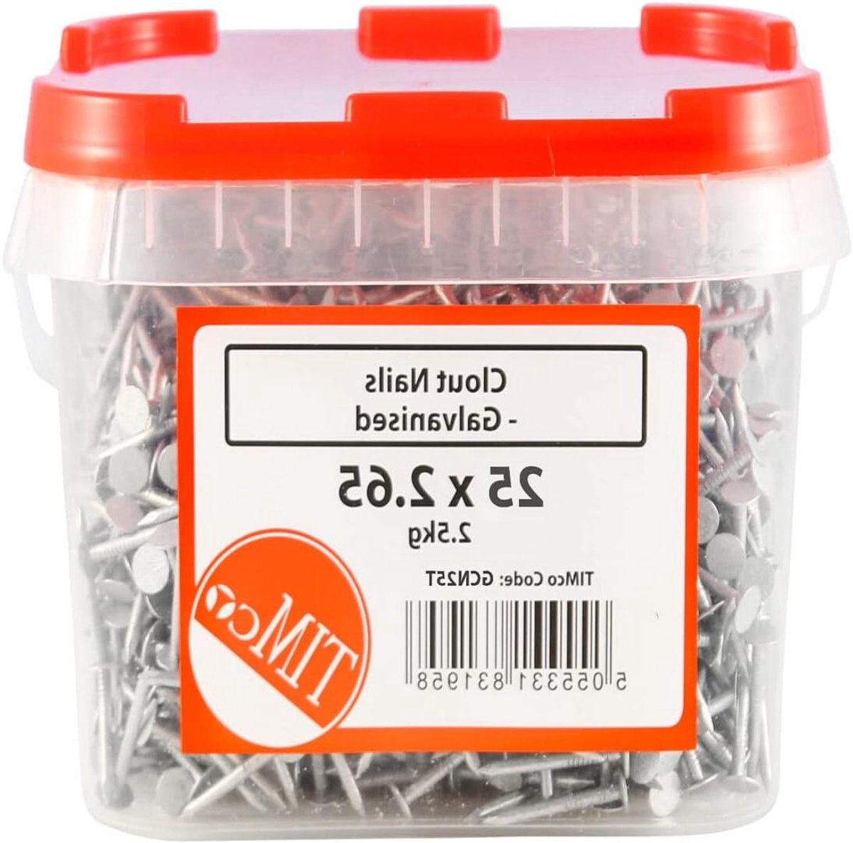 Verzinkte Nagels - Klopnagels Clout - Bevestigen van Materialen - Gegalvaniseerd Staal - 3.35x50mm - Zilverkleurig
