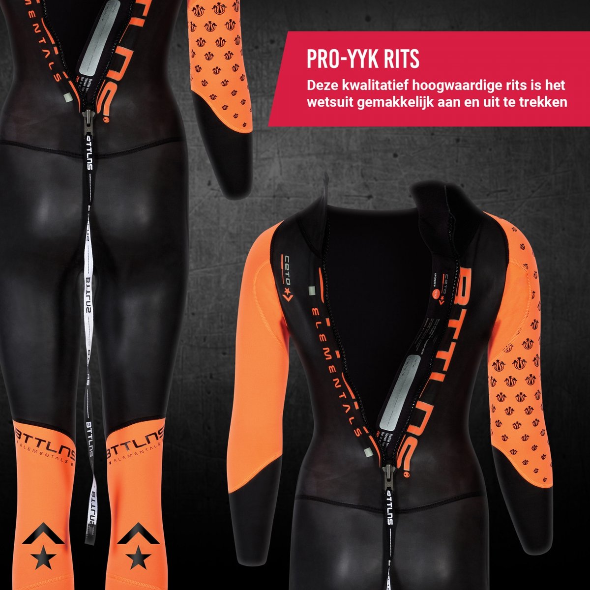 BTTLNS schoolslag wetsuit - zwempak - wetsuit - openwater wetsuit - wetsuit lange mouw dames - Ceto 1.0 — afbeelding 2