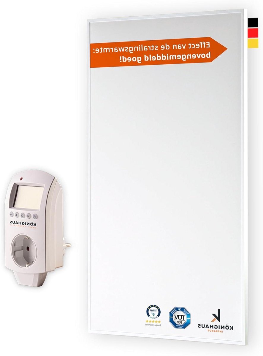 Infrarood Verwarming - Paneel Verwarming - Ruimte Verwarmen - Slimme Thermostaat - 300 Watt - Mat