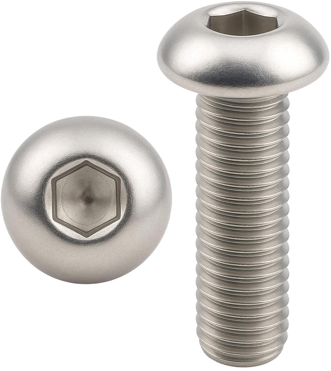 Cilinderschroef M8 - Lenskoppen Schroeven - Machine Bevestiging - Roestvrij Staal A2 - M8 x 50 mm - Zilverkleurig