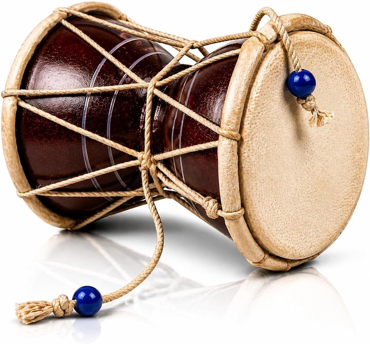 Handtrommel - Folk Instrument - Muziek Maken - Handgemaakt - 10cm - Bruin