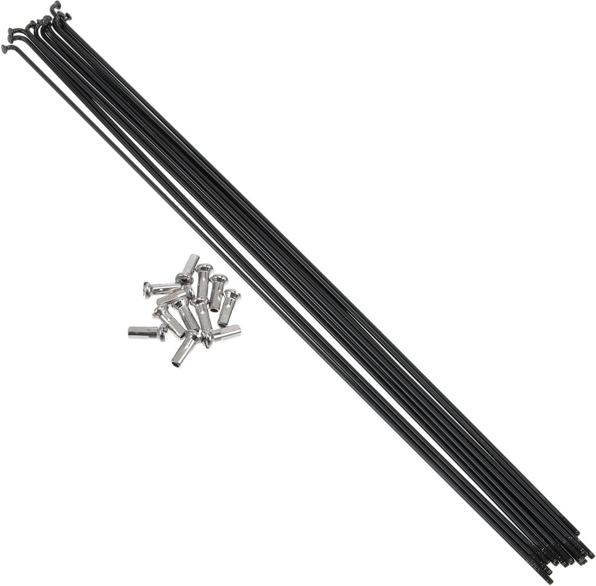 Fiets Spaken - Wiel Spaken - Fiets Reparatie - Roestvrij Staal - 291mm Lengte - Zwart
