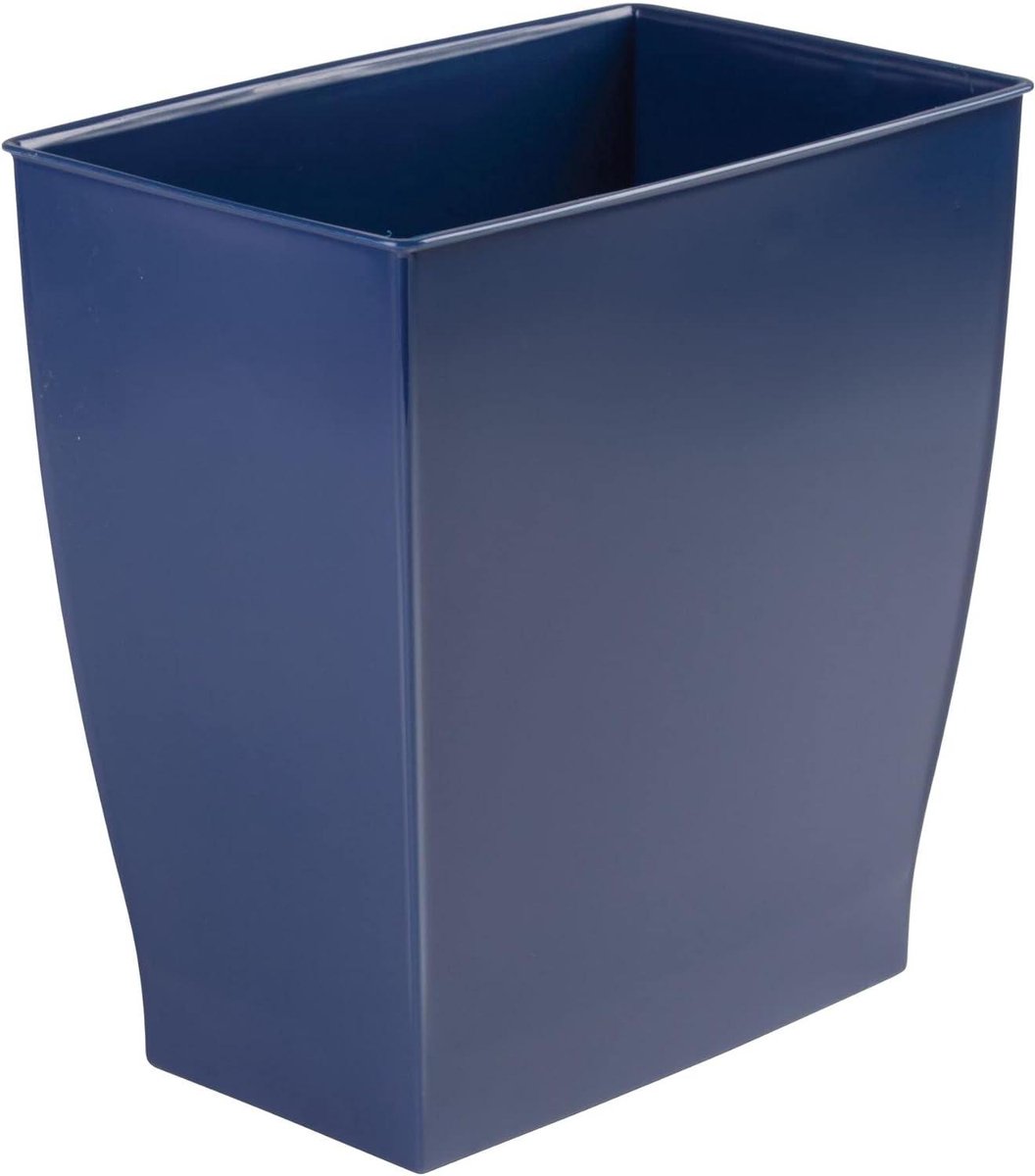 Prullenbak - Vuilnisbak - Afval Opbergen - Stevige Basis - 11 Liter - Marineblauw
