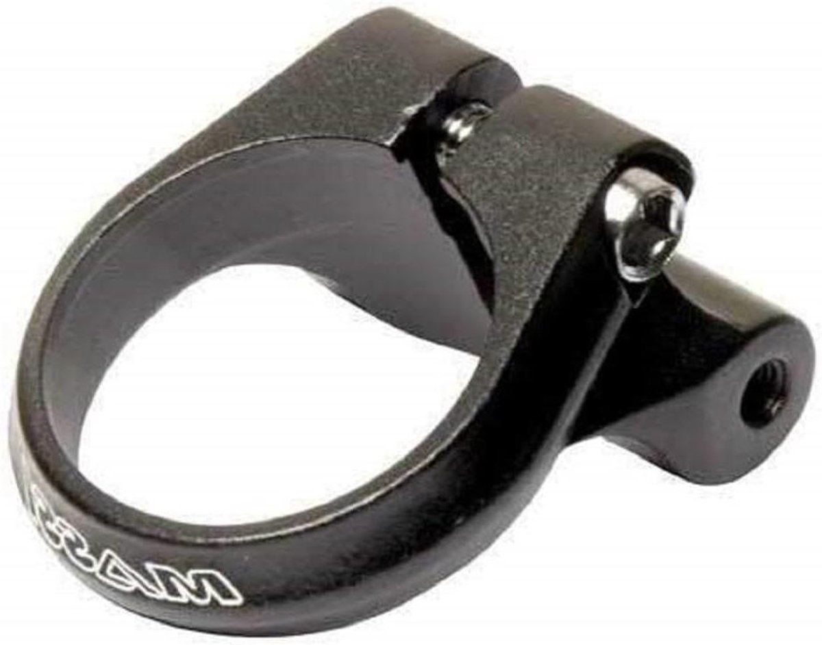 Zadelpenklem - Fietszadel bevestiging - Fietszadel monteren - Massief aluminium - 349 mm - Zwart