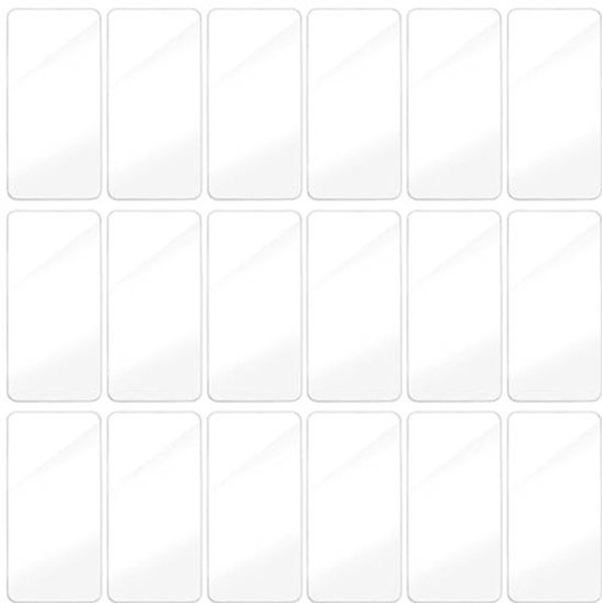 24 Stuks PVC Ladeverdelers - Transparant - 10,8cm x 5cm x 1mm