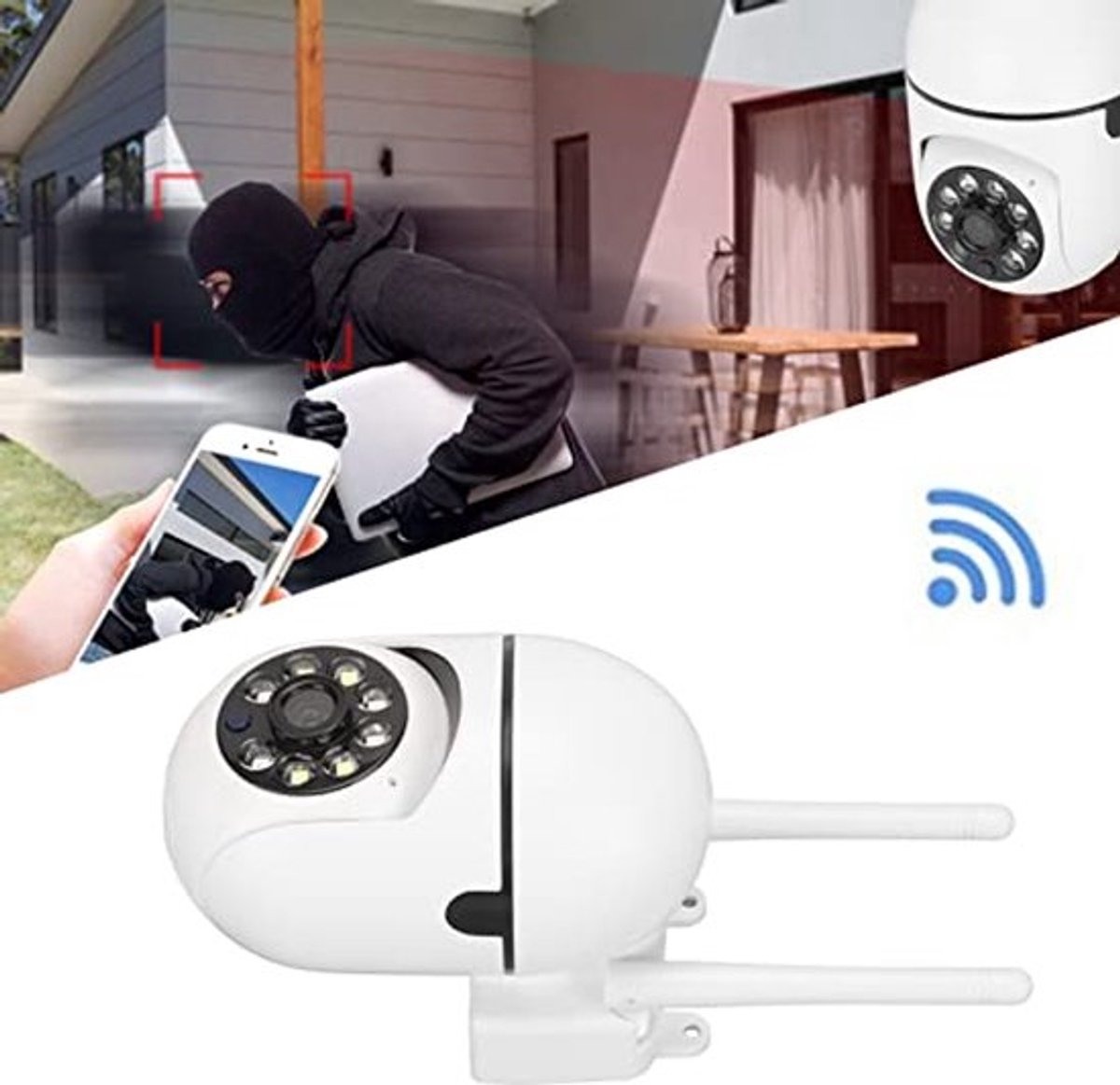 Beveiligingscamera Binnen met Pan-Tilt, Nachtzicht en Bewegingsdetectie