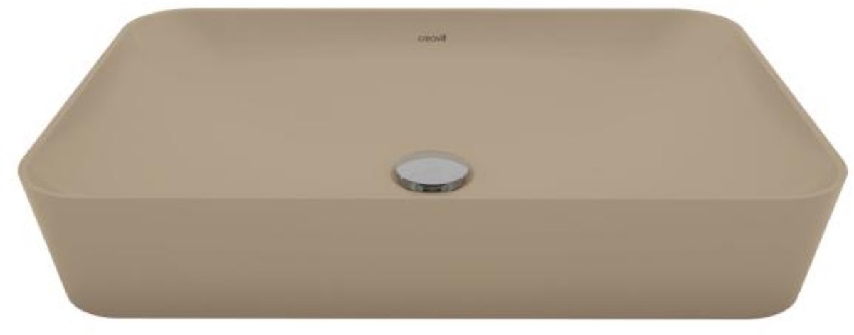Creavit Ultra Waskom Zonder Kraangat 40x60cm Mat Cappuccino