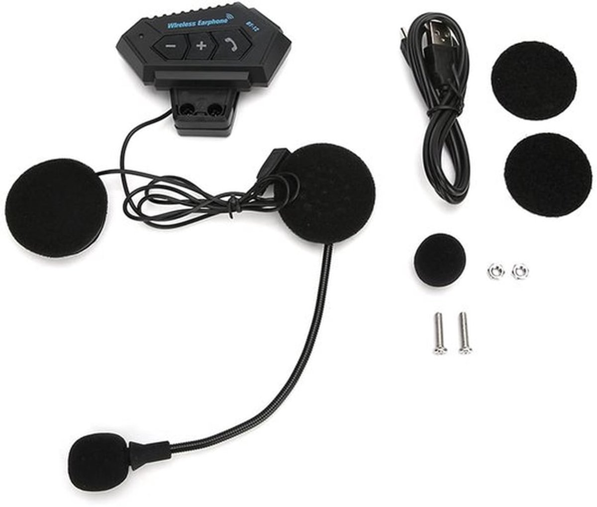Draadloze motorhelm headset met ruisonderdrukking, handsfree ontwerp, lange standbytijd en hoge geluidskwaliteit, gemaakt van duurzaam ABS-materiaal met Bluetooth V4.1 technologie