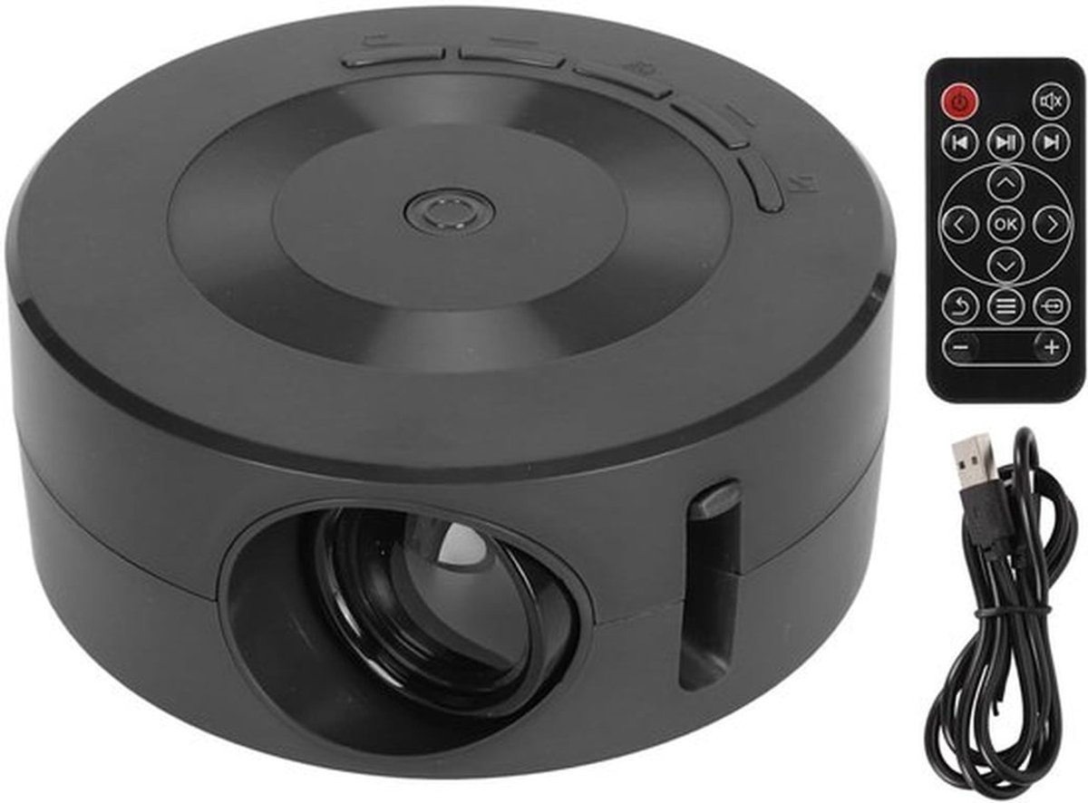 Draagbare Mini Projector, Mini LED Projector, Optische Lens, Geïntegreerde Luidspreker, Mobiele Voeding, Oogbescherming, Kleine Thuisprojector, 1080P