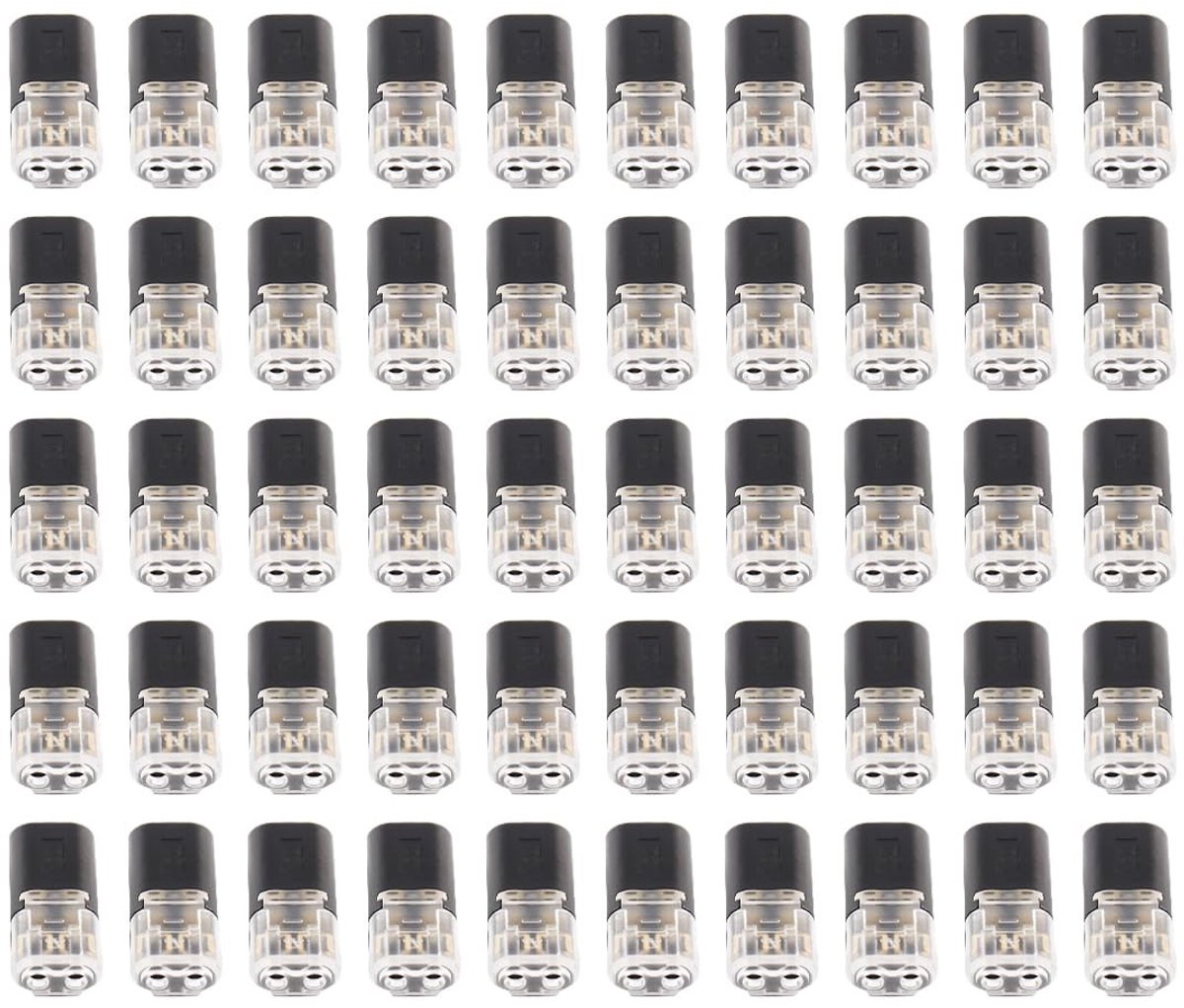 Dailygoods - Autosnoeraansluitingen - Herbruikbare Crimp Terminals - Voor 12V Systemen - 50 Stuks - Betrouwbare Verbinding - Hoogwaardige Kwaliteit -