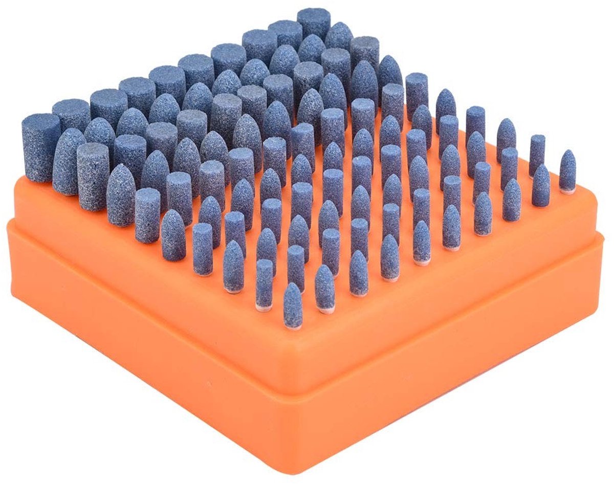 Dailygoods - Schurende gemonteerde polijsten - Slijpschijven set - Voor slijpmachines - Blauw - Polijsten en slijpen - Geschikt voor diverse materiale