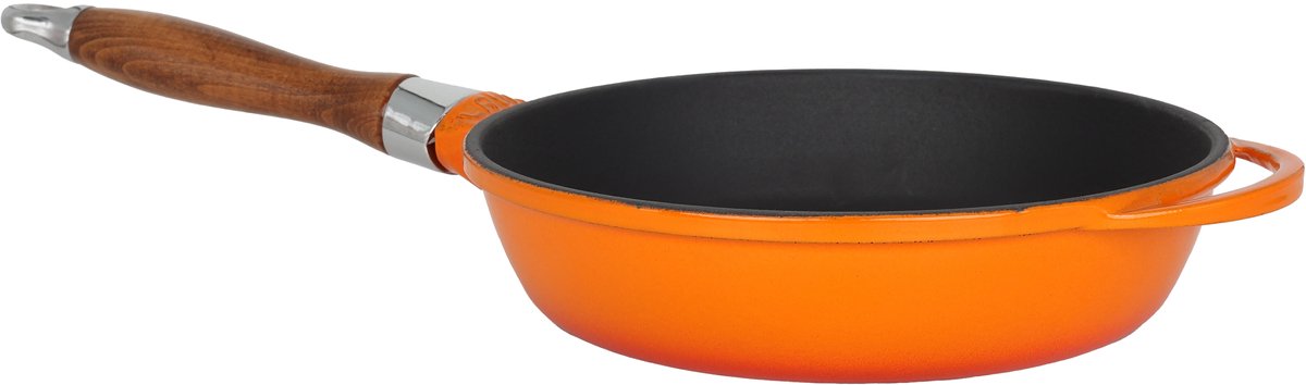 Lava Koekenpan - 28 cm - 2.8 liter - Gietijzer - Oranje