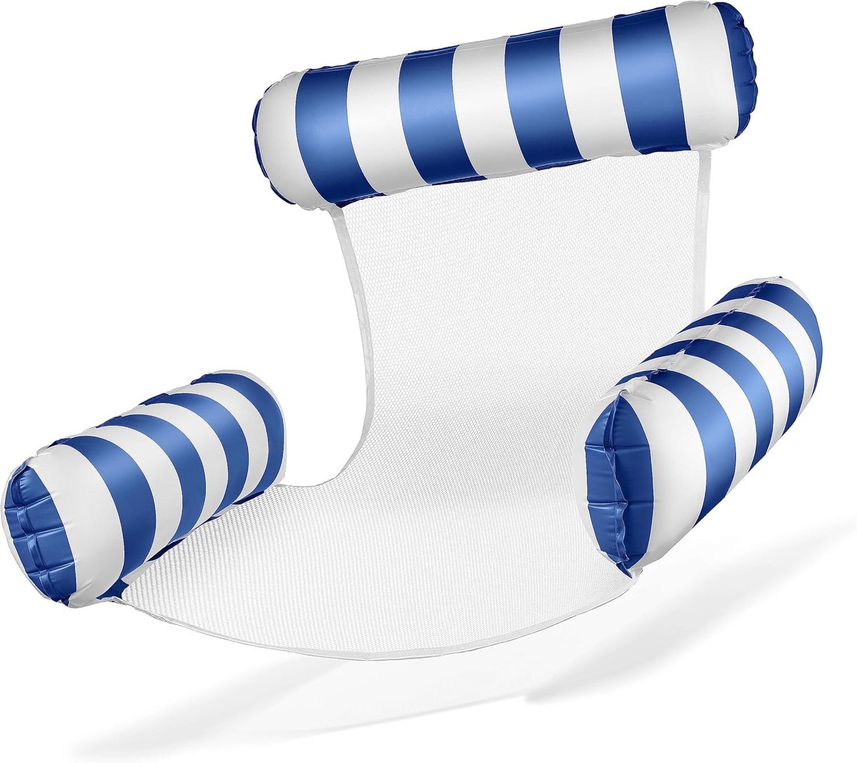 Waterhangmat - 1 stuck - waterhangmat volwassenen - luchtbed zwembad volwassenen - opblaasbaar zwembad - Waterstoel - Waterspeelgoed - bluaw wit - van Imperatoris