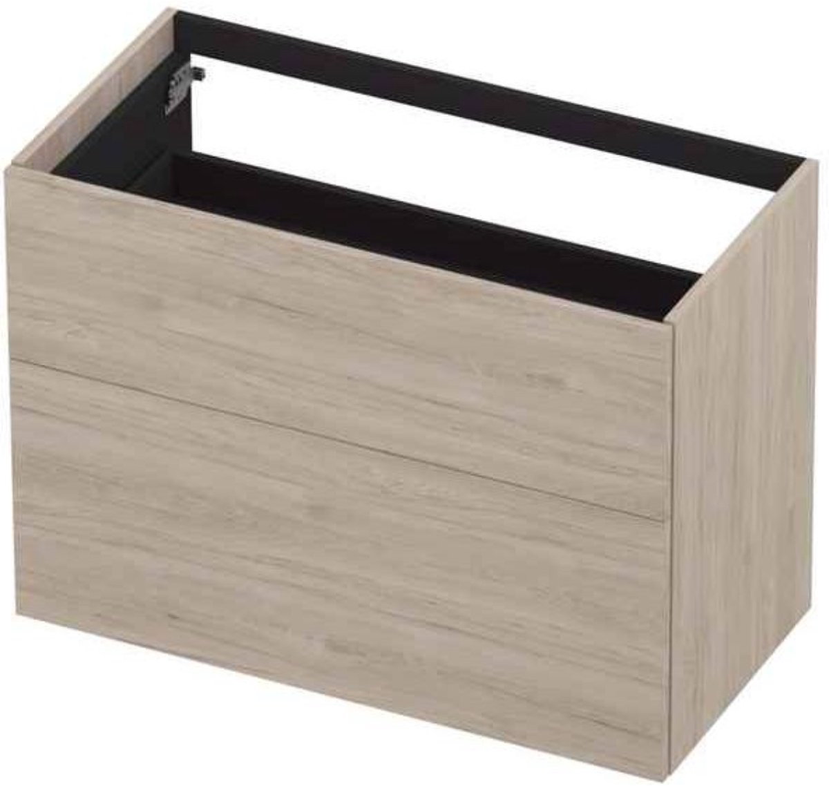 INK - Onderkast 2 Laden Push To Bestaande Uit: - 900x450x650 Mm - Ivoor Eiken