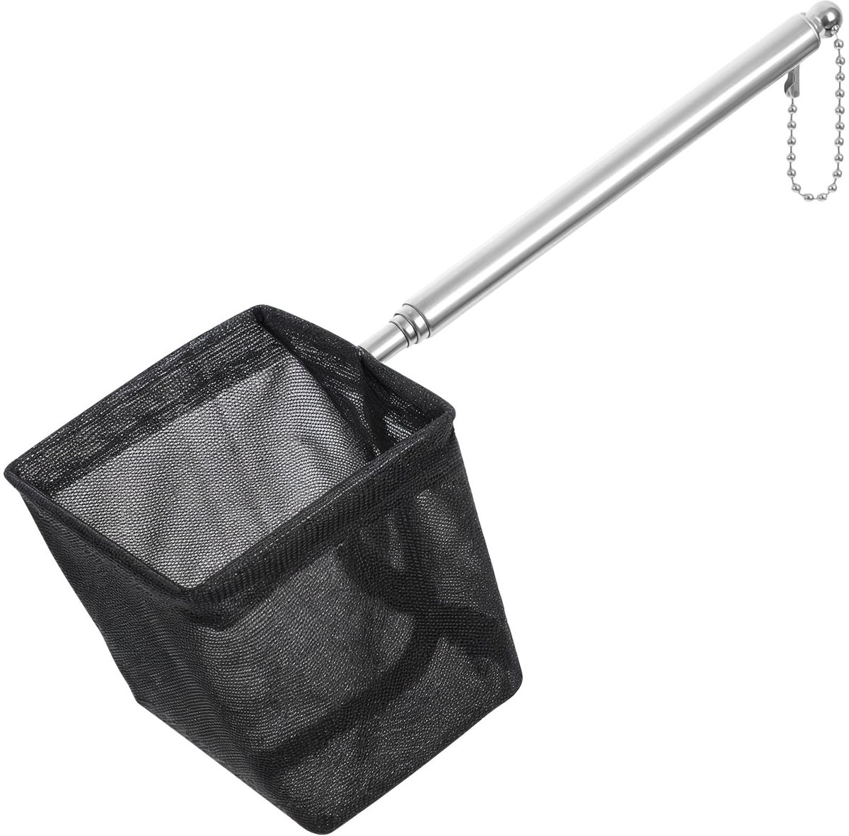 Dailygoods - Aquariumvisnet - Uitschuifbaar handvat - Klein en zacht - Telecopisch visgaas - Ideaal voor aquariums - Geschikt voor vijvers en kreken