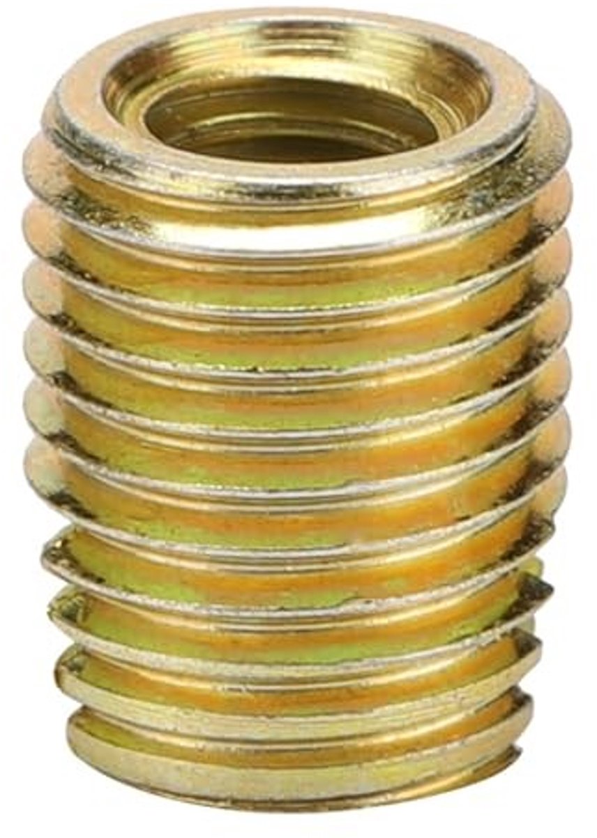 Dailygoods - Draadinzetstukken - 20 stuks - Zelftappend - Koolstofstaal - Hardware-accessoires - Binnen M6 x 1,0 buiten M10 x 1,5 - Geschikt voor dive
