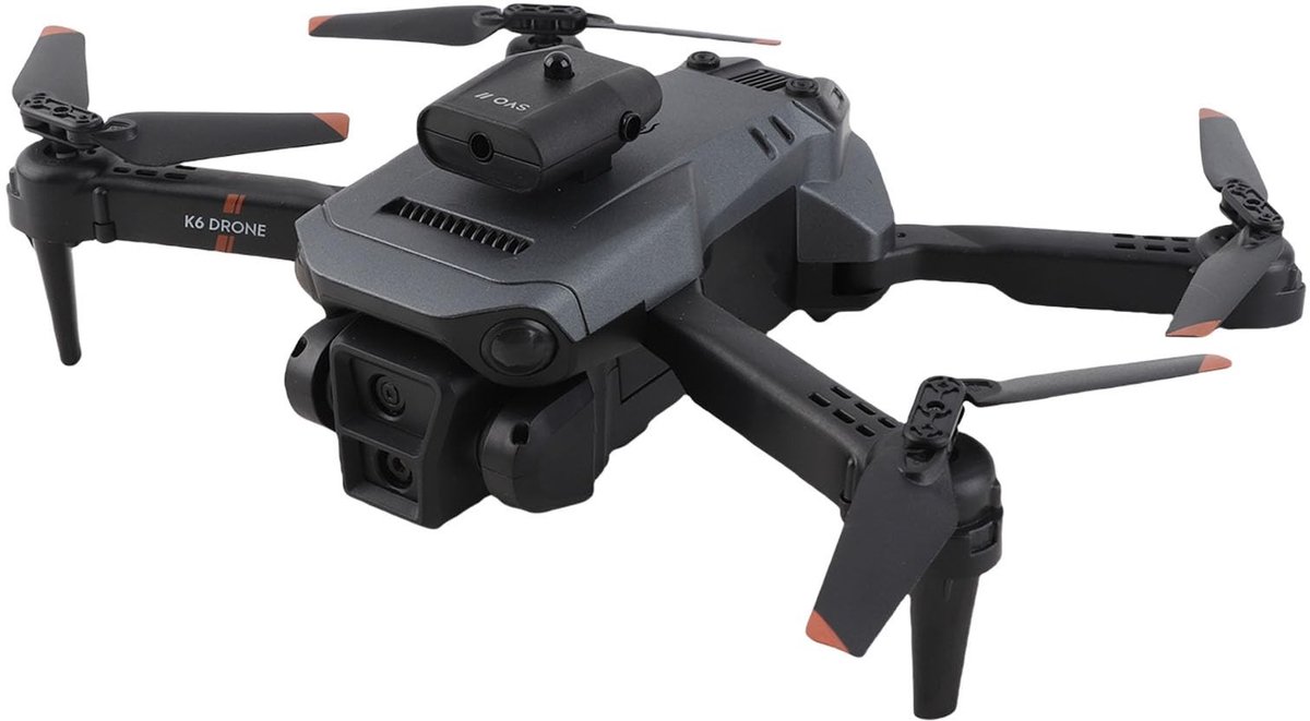 Dailygoods - 4K HD Dual Camera Quadcopter - 50x Zoom - Obstakelvermijding - Zwart - Geschikt voor Volwassenen - Drones - Avontuurlijke Luchtfotografie