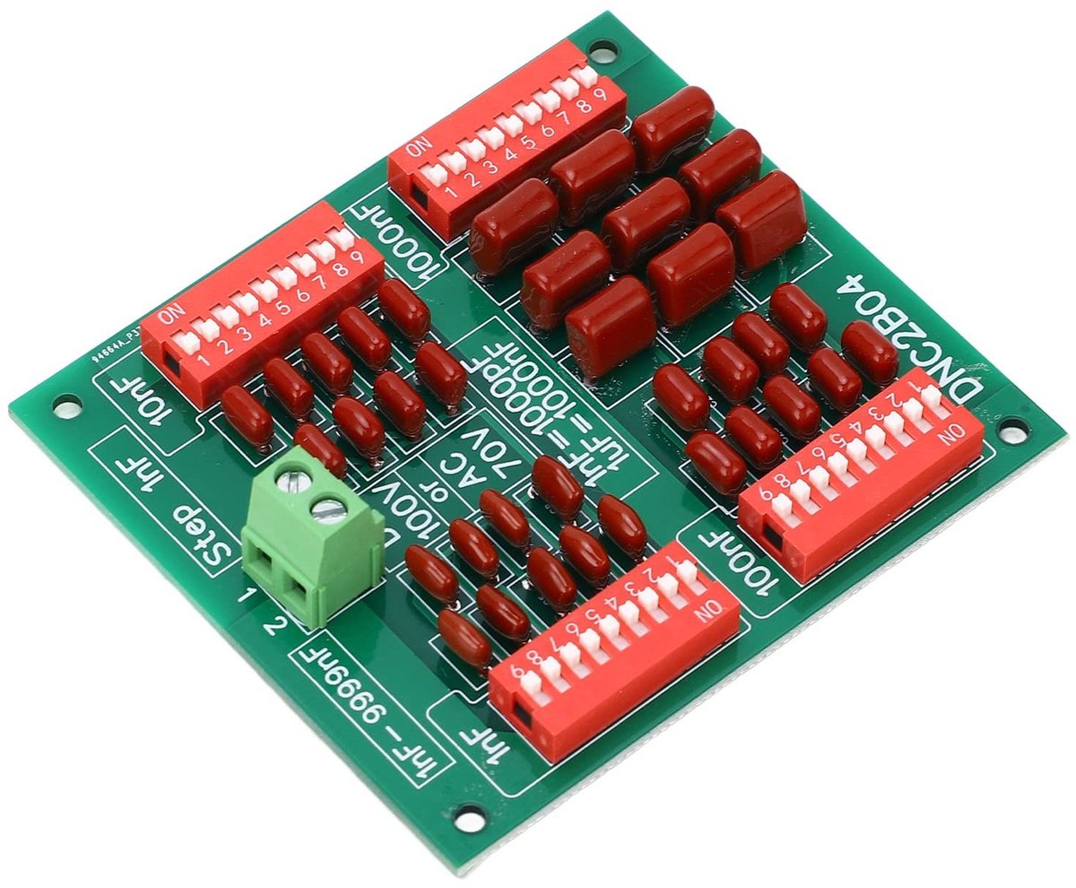 Programmeerbare Condensatorplaat 1nF-9999nF, Hoge Precisie Polypropyleen Film, DC100V AC70V
