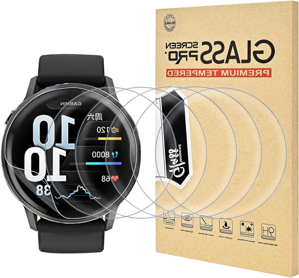 Set van 6 Schermbeschermers voor Garmin Venu 4 41mm, Zelfherstellend TPU, Krasbestendig en Gevoelig HD-Film voor Optimale Bescherming