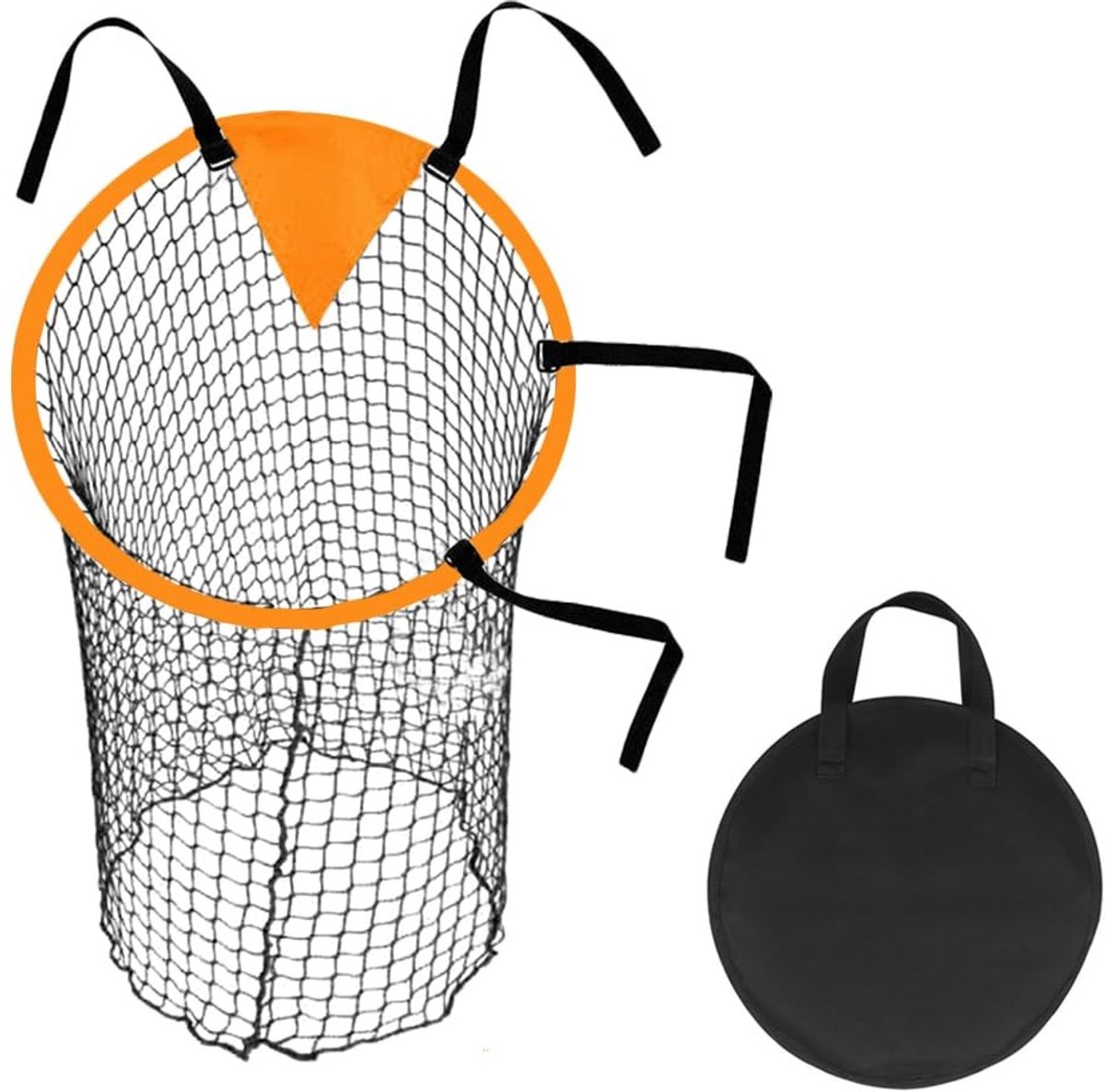 By shayne - Doelnet voor Voetbaldoel - Voetbalaccessoires - Inclusief Opbergtas - 45 x 60 cm - Verstelbare Riemen - Geschikt voor Training en Spel - .