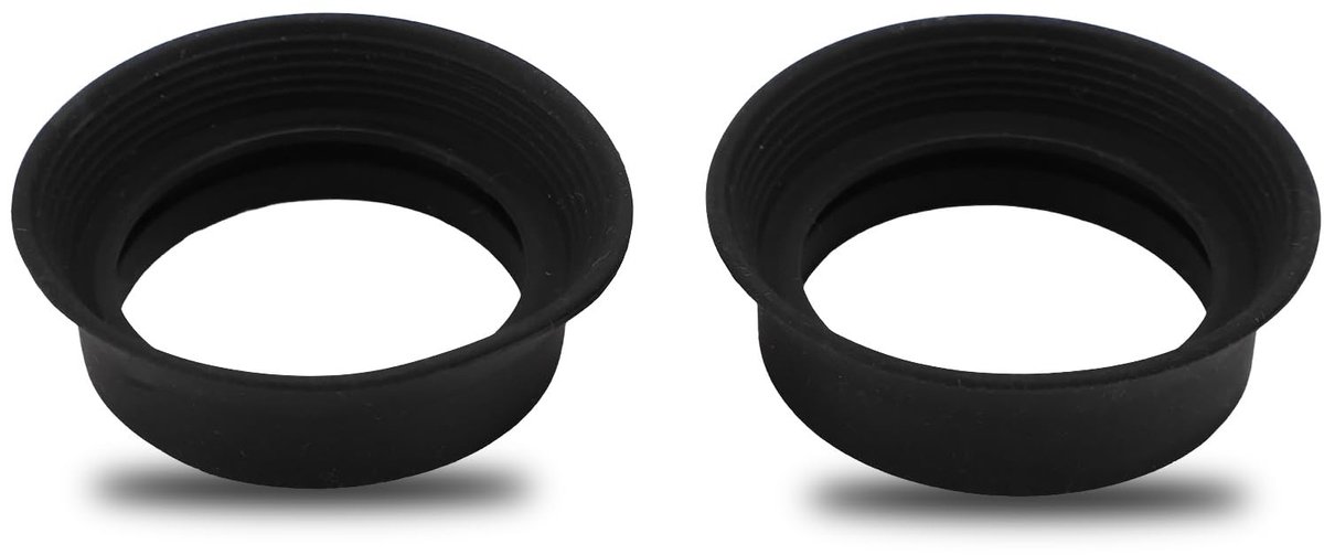 Elzusha - Microscoop Oculair Oogschelp - Opvouwbare Rubber - Geschikt voor 28-32mm - 2 Stks Oculair Cover - Zacht en Comfortabel - Perfect voor Mon...