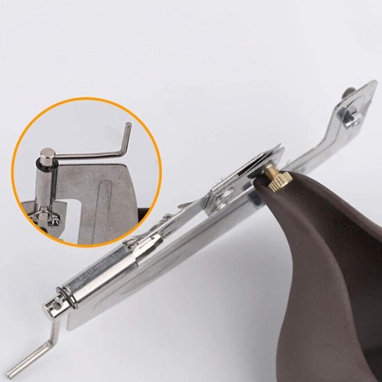1 stuk - Roestvrijstalen vishaakknoper - Knoopgereedschap uit één stuk, handig en gemakkelijk te gebruiken - Vislijnknoper - Visaccessoire - 10,3*5 cm - Vishaakknoop- en knoopgereedschap voor dagelijks vissen - Zilver van Merkloos — afbeelding 2