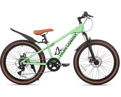 KEANO Huntaway Mountainbike 24 inch - Kinder MTB - 7 Versnellingen - Lichtgewicht Aluminium Frame - Jongens & Meisjes