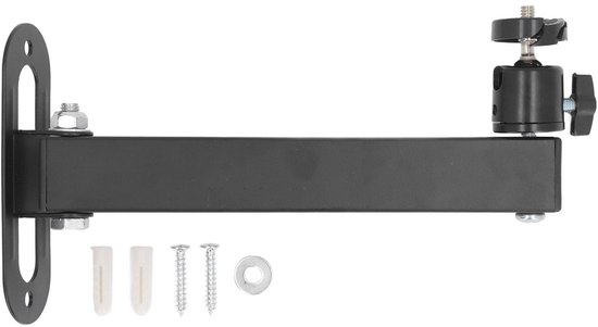 Projector wandmontage verstelbaar 360° rotatie 20 cm muurbeugel sterk draagvermogen universeel 1/4 inch
