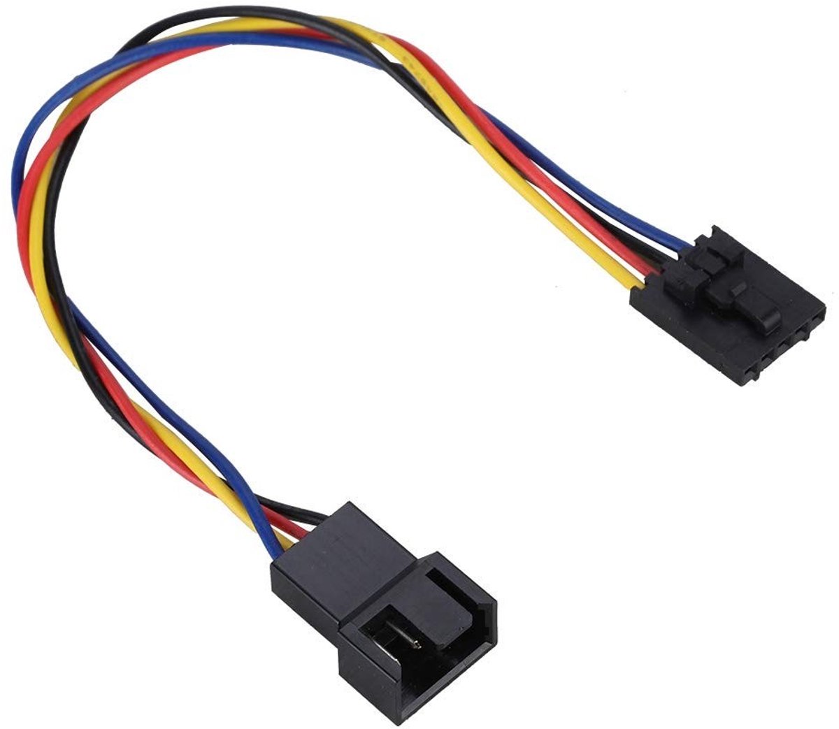 Dailygoods - 5Pcs 5Pin naar 4Pin Adapterkabel - Ventilator Connector - Verlengkabel voor Dedicated Fans - Ideaal voor Computerbouw - Fan Converter - C