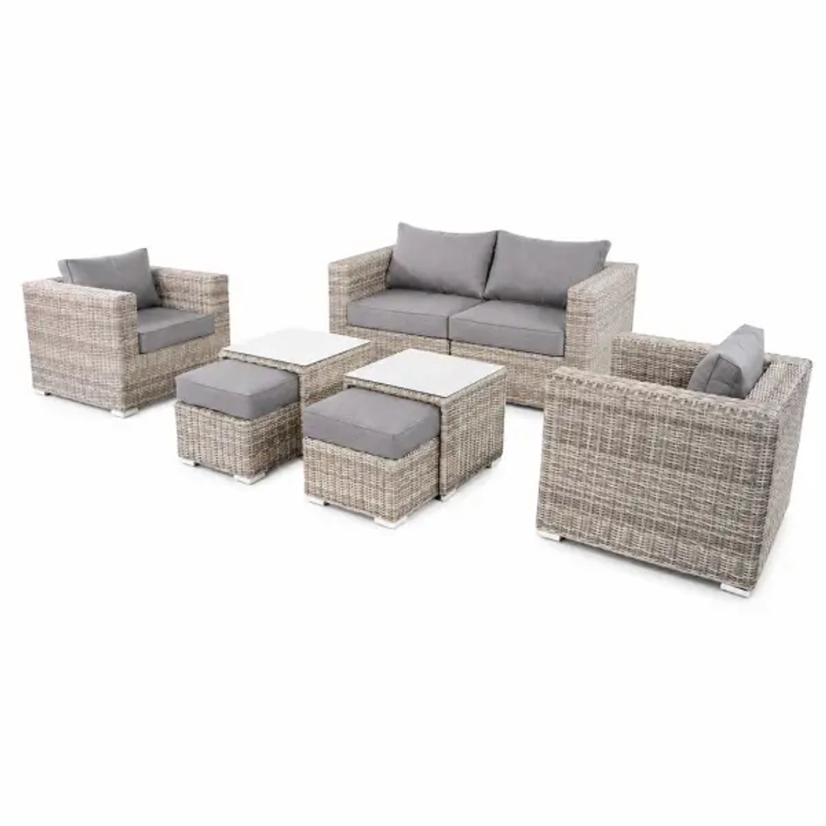 Lesli Living | Loungeset Perugia | 4-persoons | wicker | 6-delig