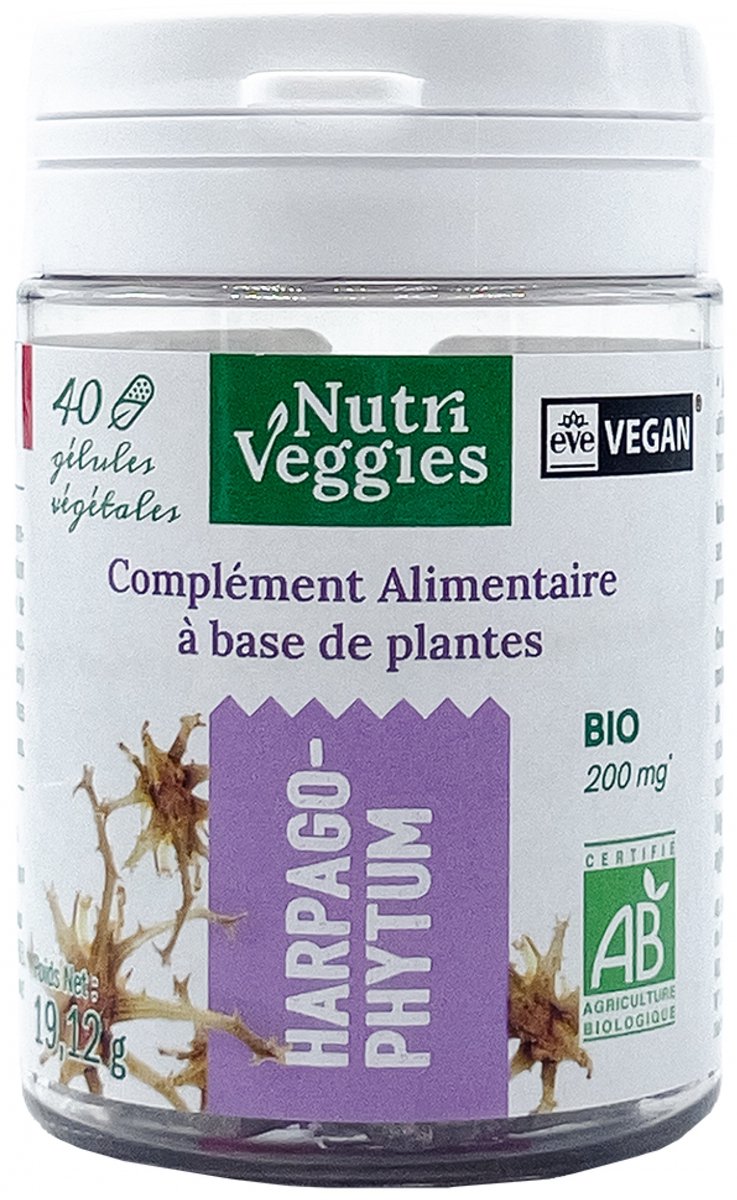 Nutriveggies Harpagophytum Organisch 40 Capsules