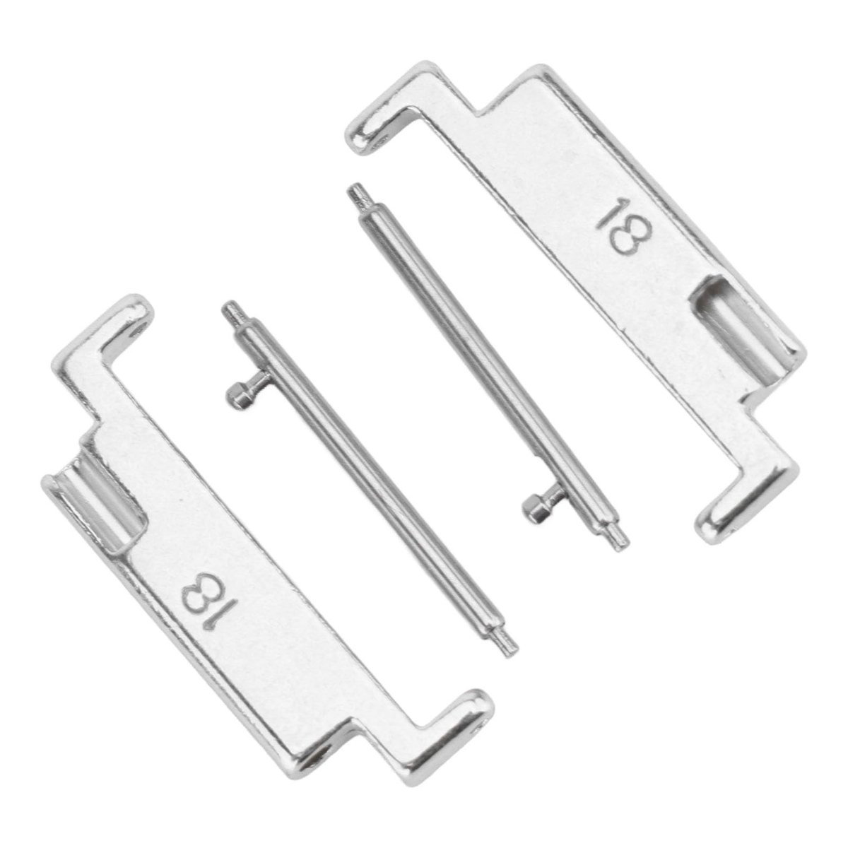 Dailygoods - Roestvrijstalen Adapter voor Horlogeband Vervangset 18-22 mm