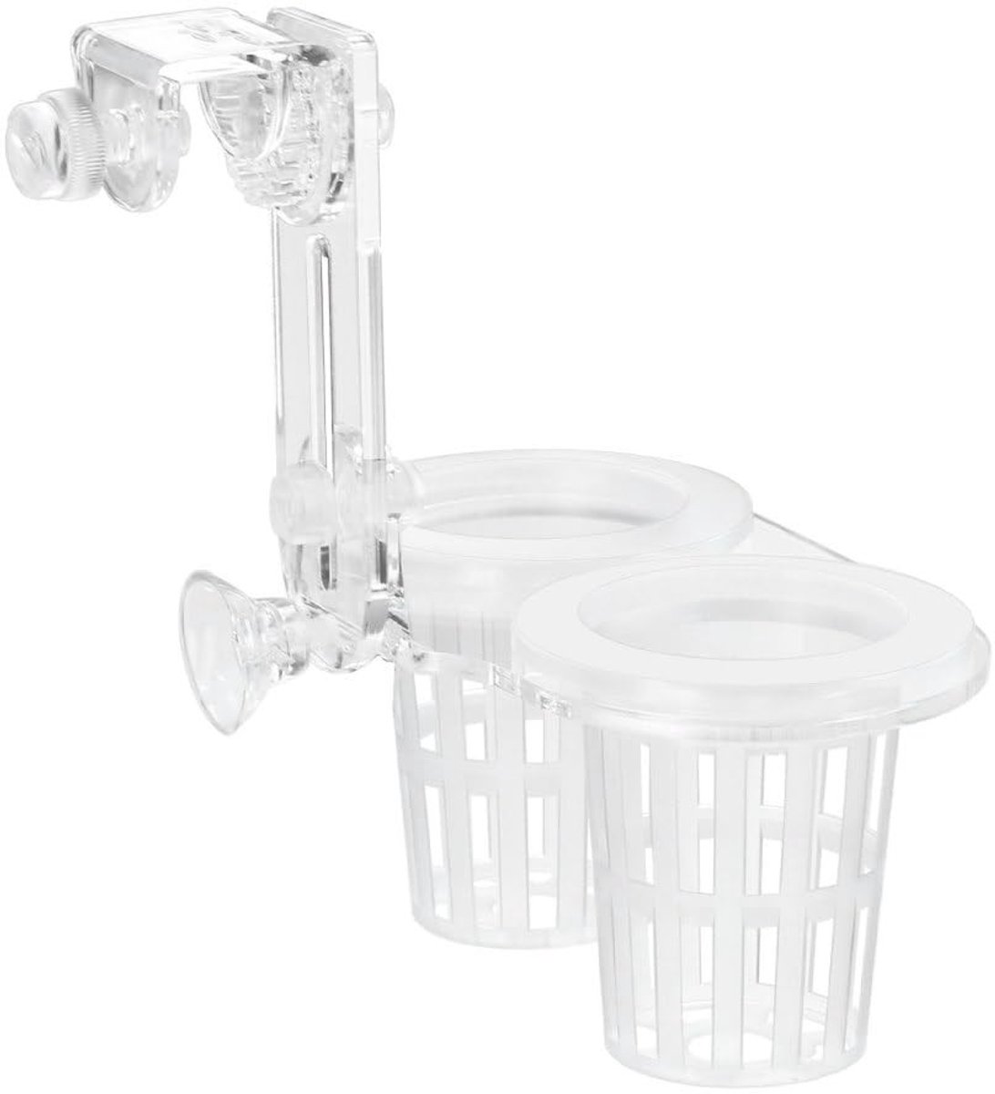 Dailygoods- Aquariumplantenhouder - Hangende Plantenrek - Verstelbaar tot 5 cm - Voor Aquariumwanddikte tot 1,5 cm - Eenvoudige Installatie - Geschikt voor Hydrocultuurplanten