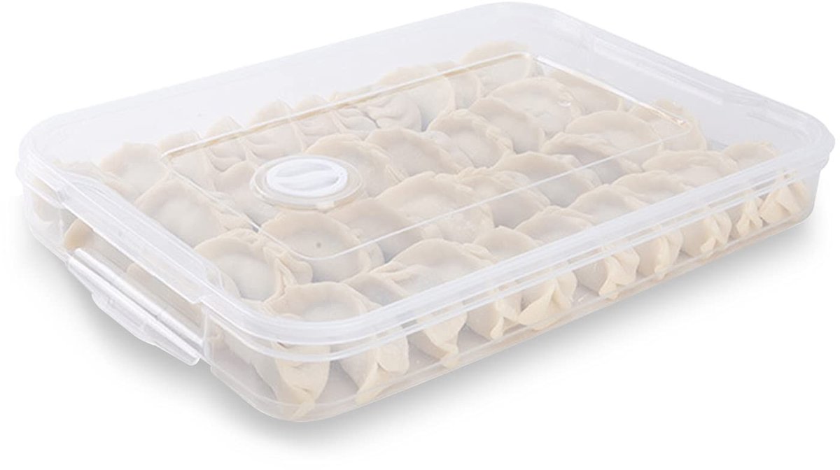 Dailygoods- Koelkast Organizer - Stapelbaar - Koelkast Bewaardoos - Koelkast Opbergbak - Voedsel Organizer - BPA-vrij - Met Deksel - Voedselopslag