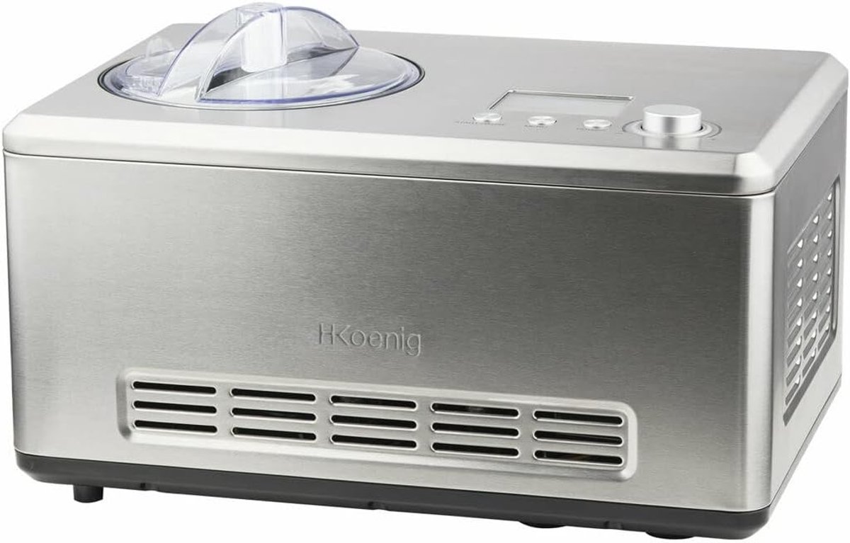 IJs machine - Sorbet Maker - Zelf IJs Maken - Snelle Bereiding - 2 Liter - Zilver